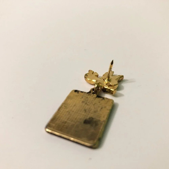 Vintage Guardian Angel  Bingo Card Good Luck Pin - Picture 6 of 8